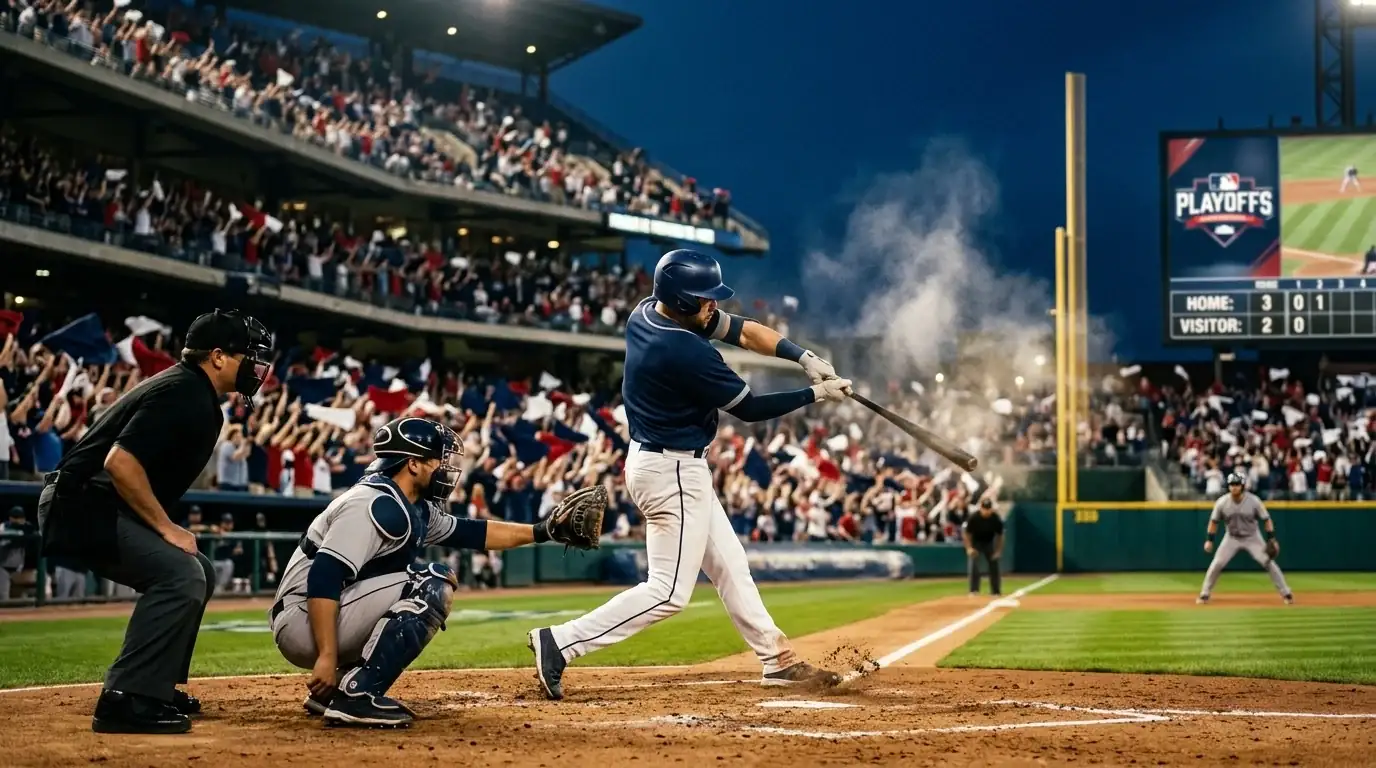 Октомврийски playoff мач в MLB — кадър за плейофната структура